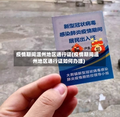 疫情期间温州地区通行证(疫情期间温州地区通行证如何办理)