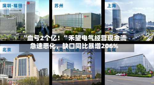 “血亏2个亿！”禾望电气经营现金流急速恶化，缺口同比暴增206%