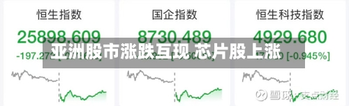 亚洲股市涨跌互现 芯片股上涨