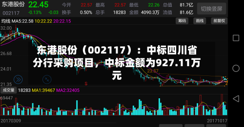 东港股份(002117):中标四川省分行采购项目,中标金额为927.11万元